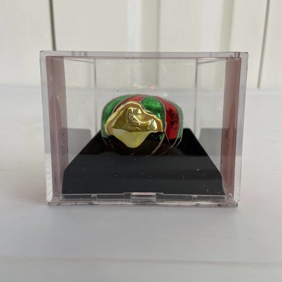 NIP Macys Holiday Lane Candy Christmas Ornament 3” Molded Glass Handmade Wrapped - Picture 5 of 8